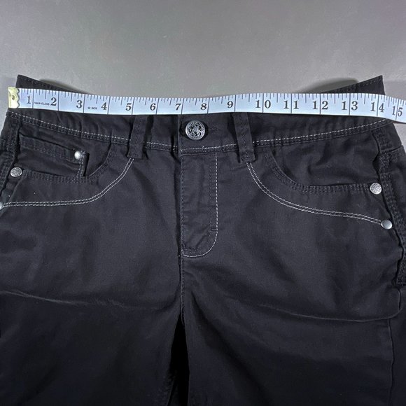 Jones New York Black Shorts with Gray Stitching Tia Bermuda Size 4P - Picture 4 of 11